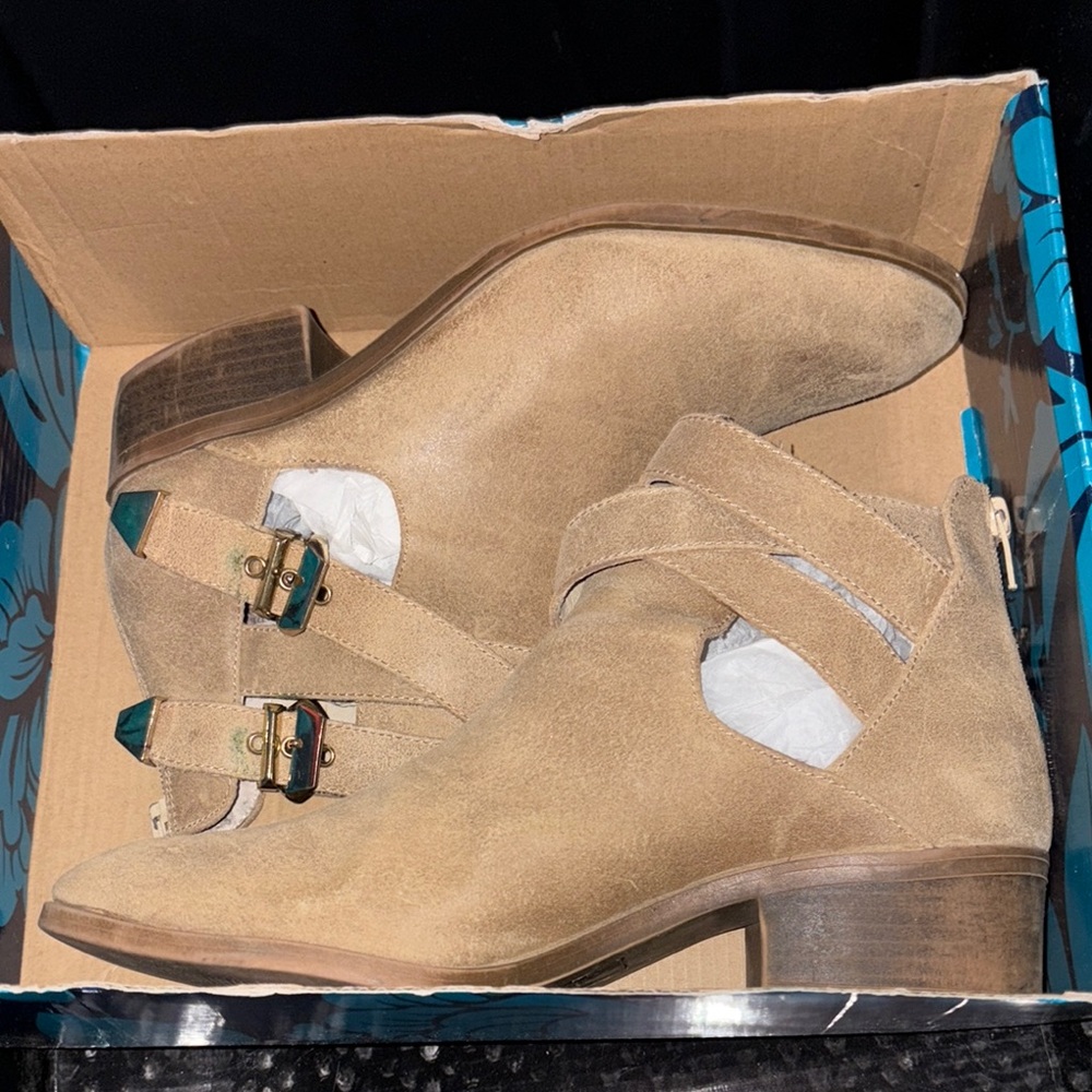 Seychelles Tan Heeled Boots for Women